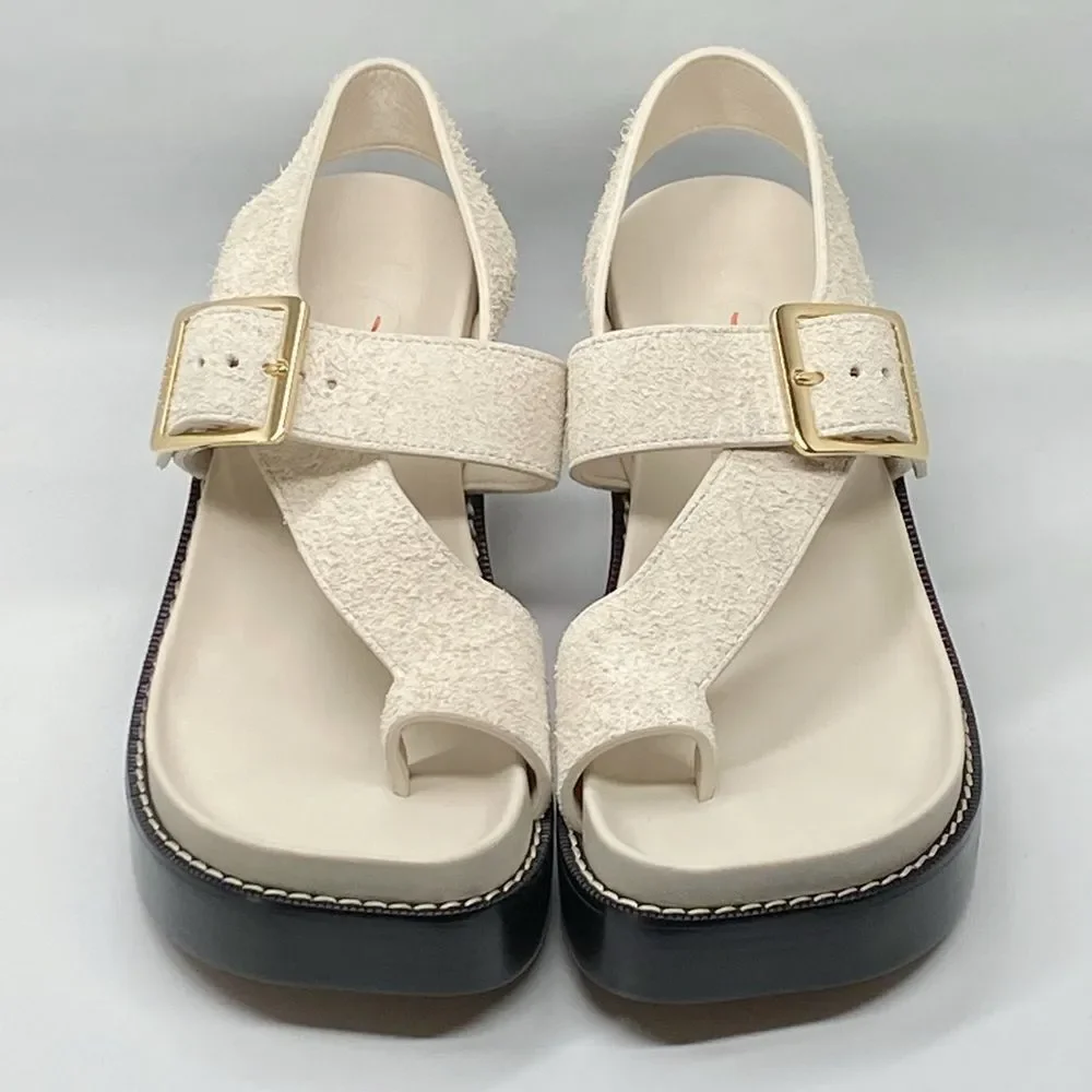 Loewe Ease heel suede sandal size 41 - Picture 3 of 15